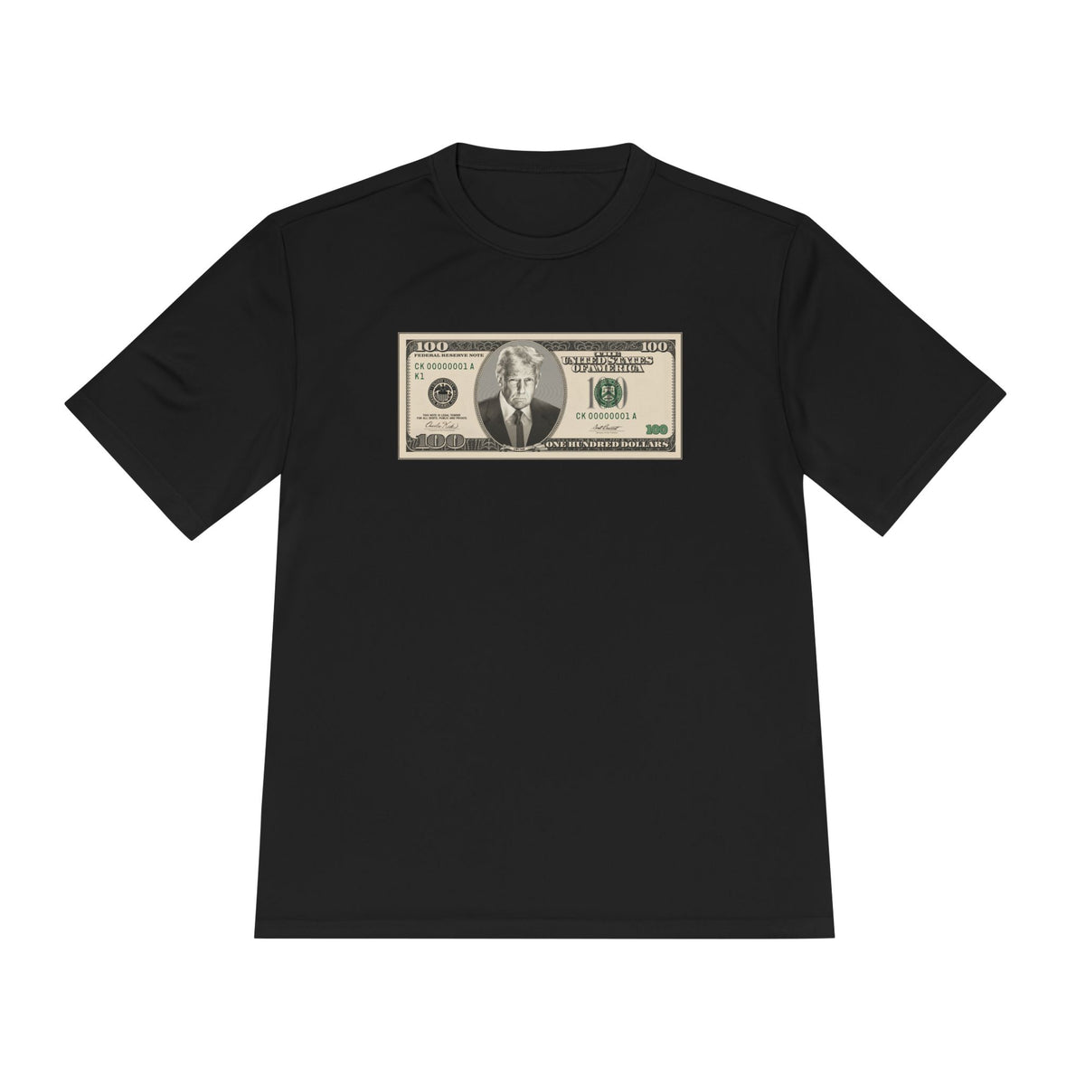 Trump $100 Bill Men's Dry-Fit Performance Tee