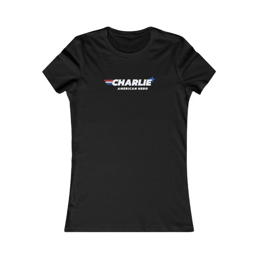 Charlie American Hero Women's Slim Fit Tee