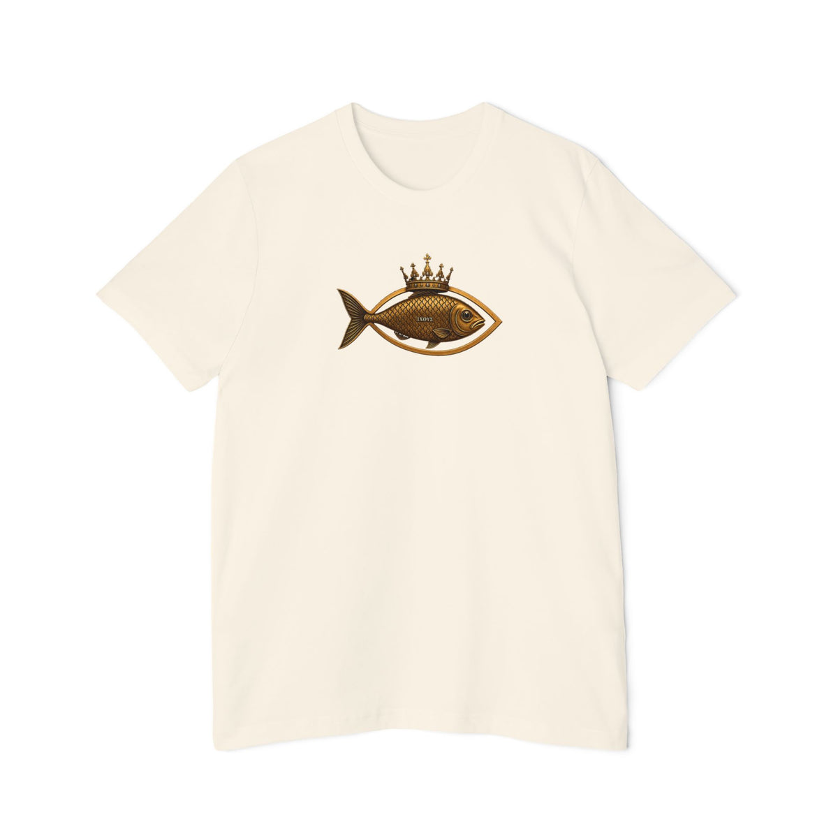Crowned Ichthys Jesus Fish Lightweight Tee