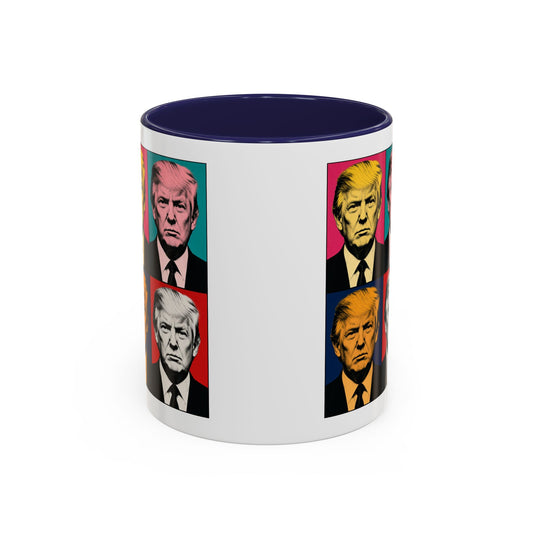 Trump Pop Art Accent Mug