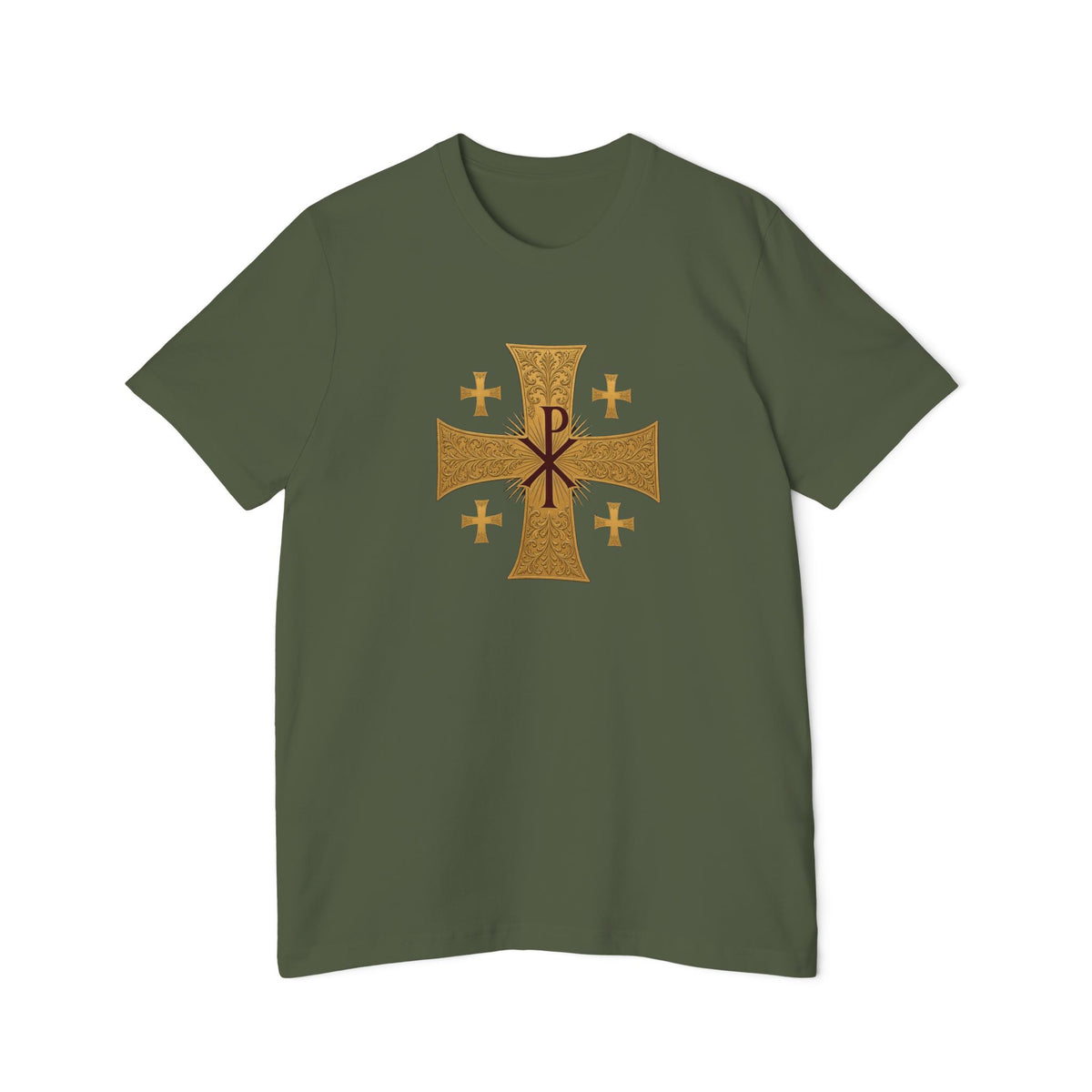 Chi-Rho Jerusalem Cross Lightweight Tee