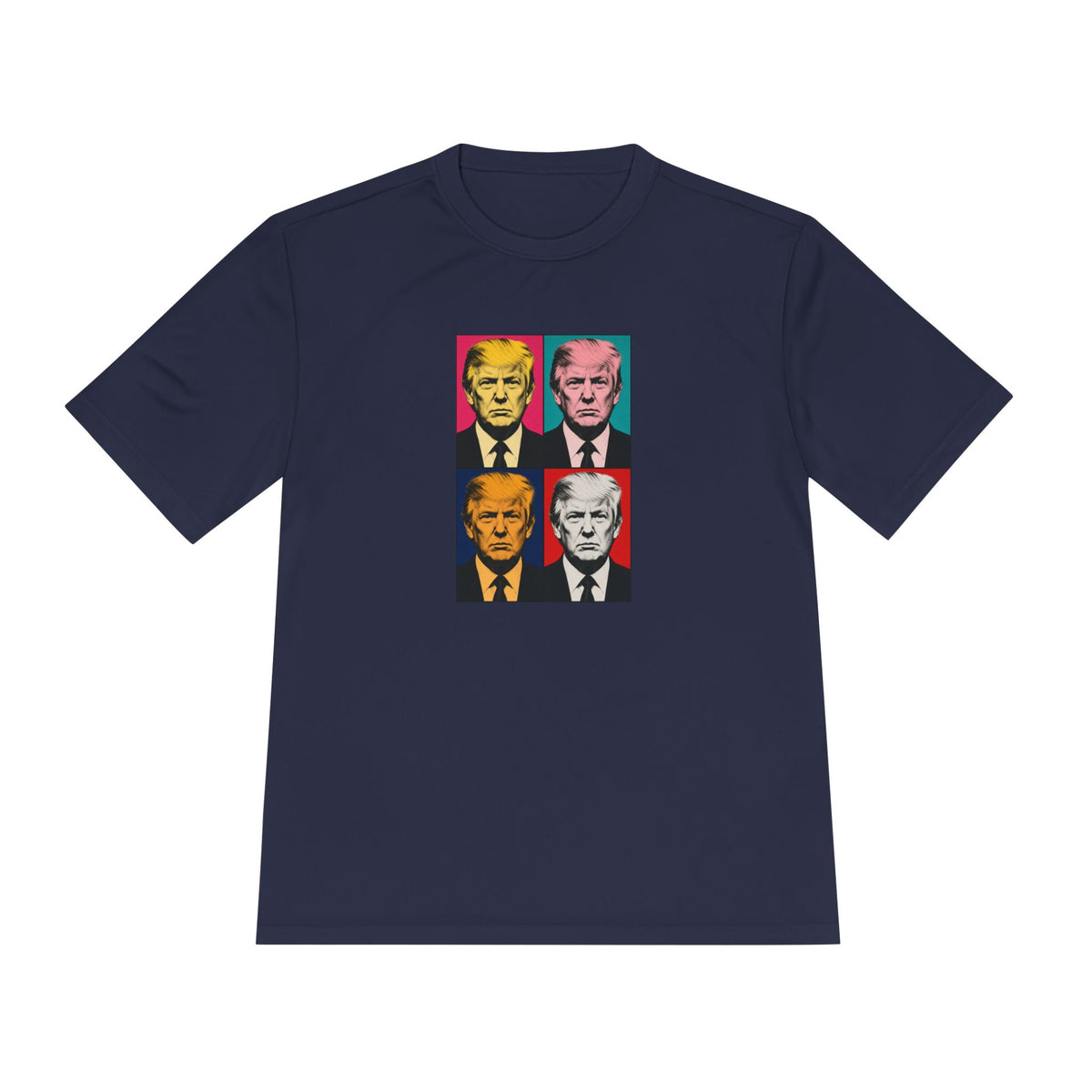 Trump Pop Art Grid Men's Dry-Fit Performance Tee