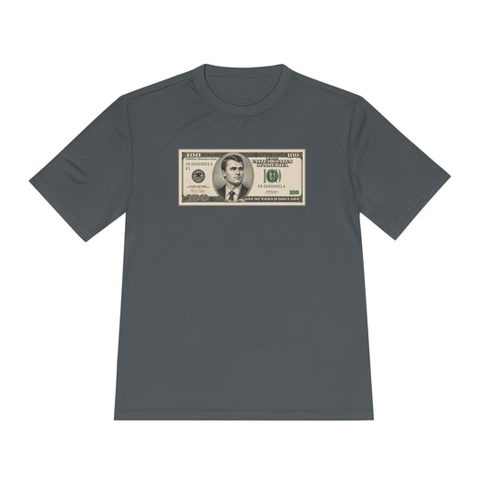 Charlie Kirk $100 Bill Men's Dry-Fit Performance Tee