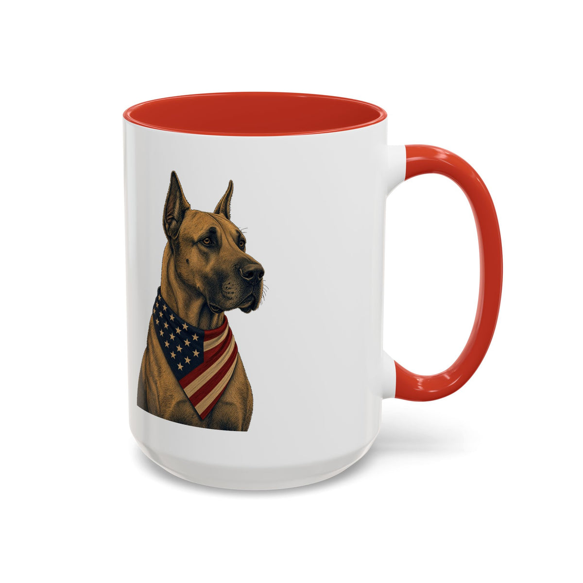 Patriotic Great Dane Accent Mug