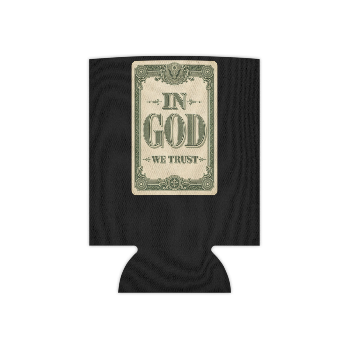 In God We Trust Card Can Cooler
