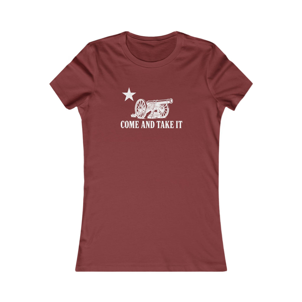 Come and Take It Cannon Women's Slim Fit Tee - Dark Colors