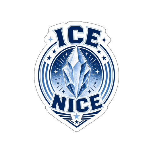 ICE is NICE Badge Die-Cut Sticker