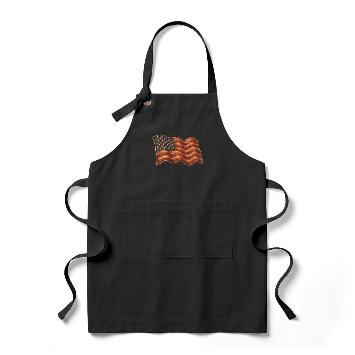 Bacon Flag Heavy Twill Bib Apron