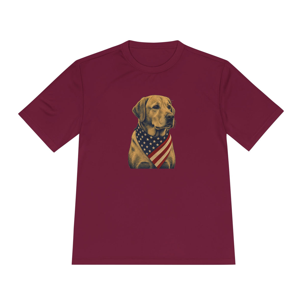 Patriotic Lab American Flag Bandana Men's Dry-Fit Performance Tee