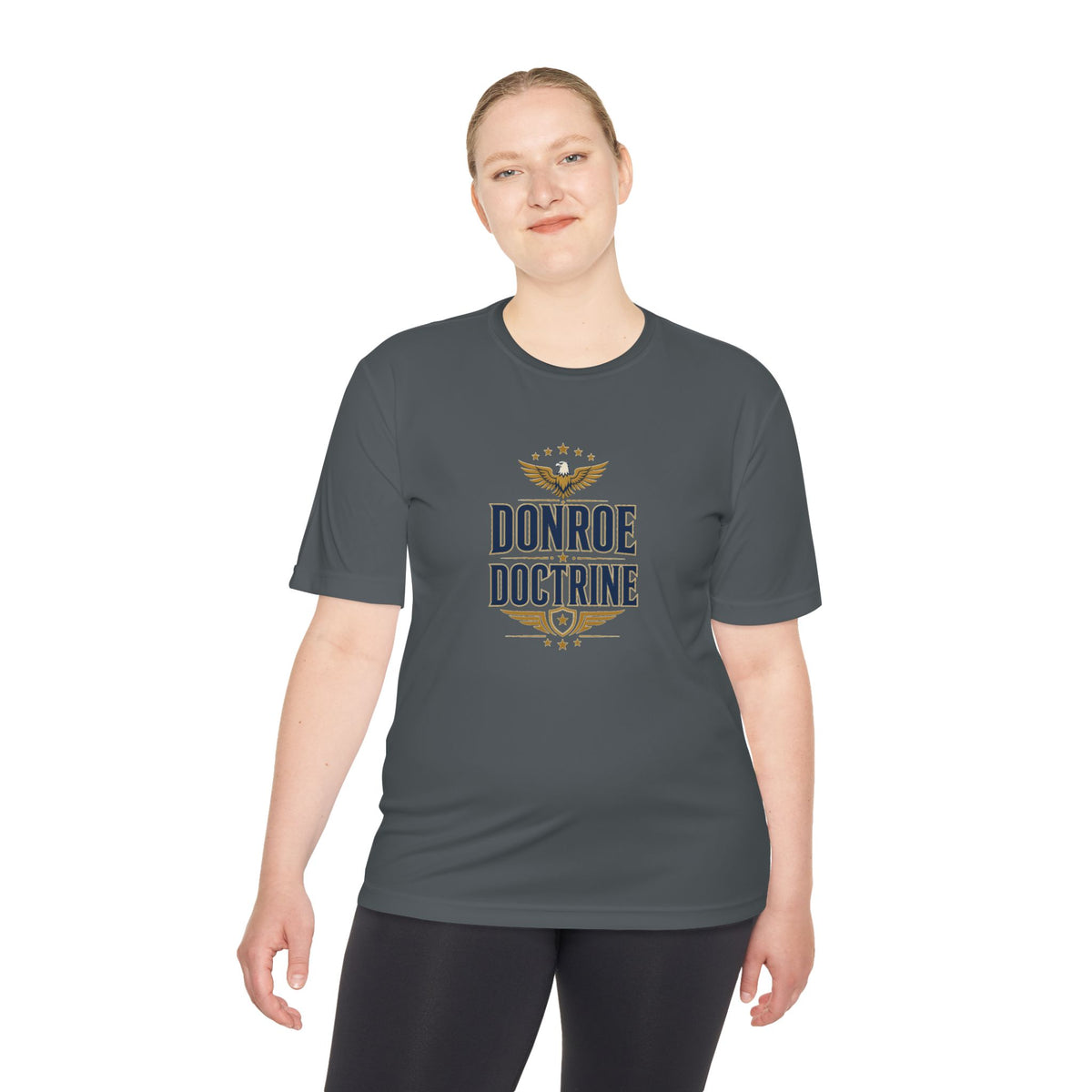Donroe Doctrine Stacked Men's Dry-Fit Performance Tee
