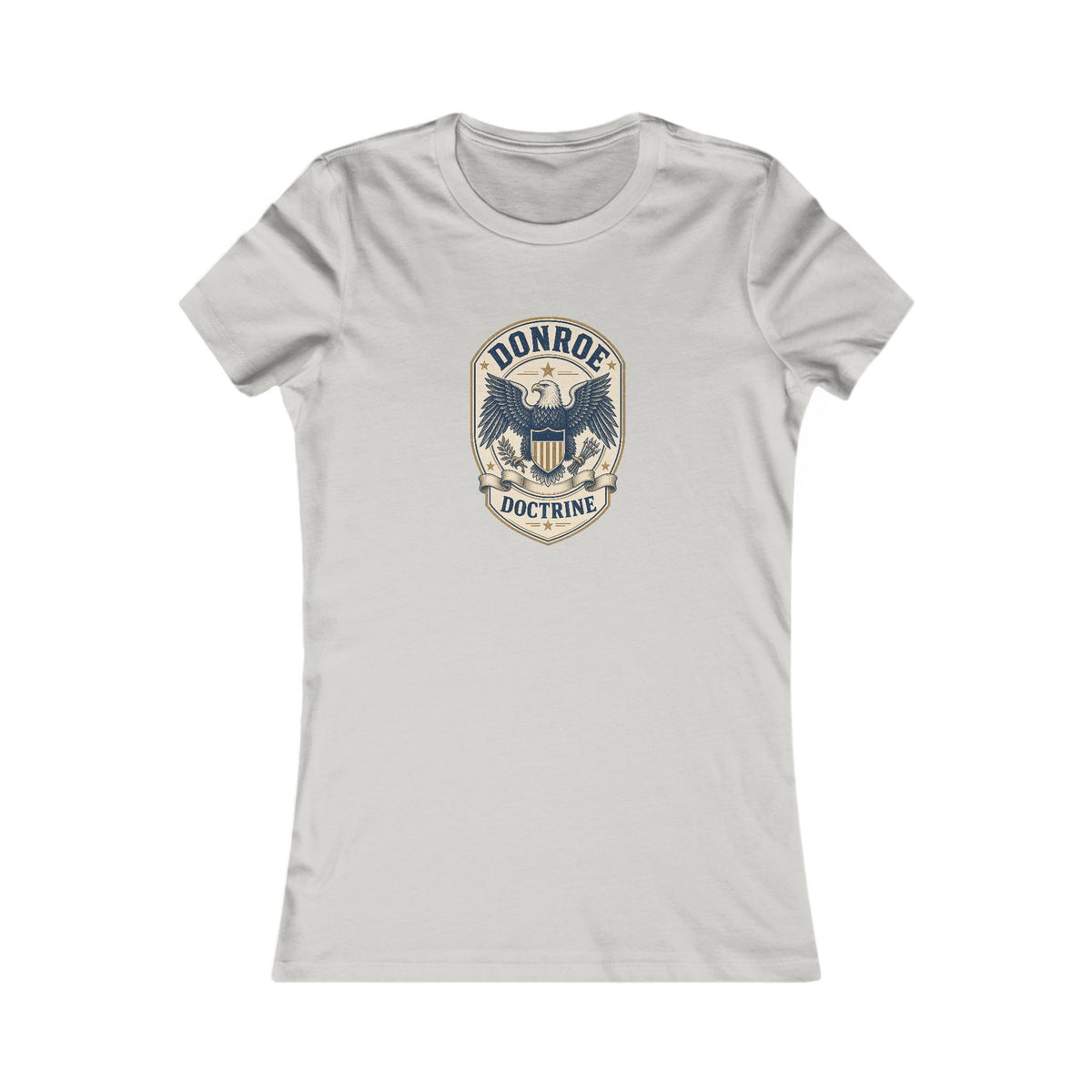 Donroe Doctrine Badge Women's Slim Fit Tee