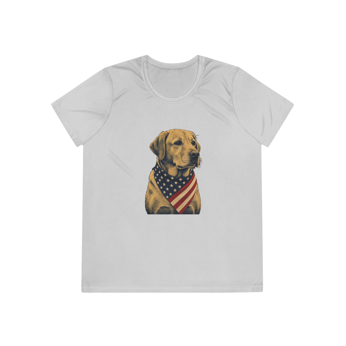 Patriotic Lab American Flag Bandana Women's Dry-Fit Performance Tee