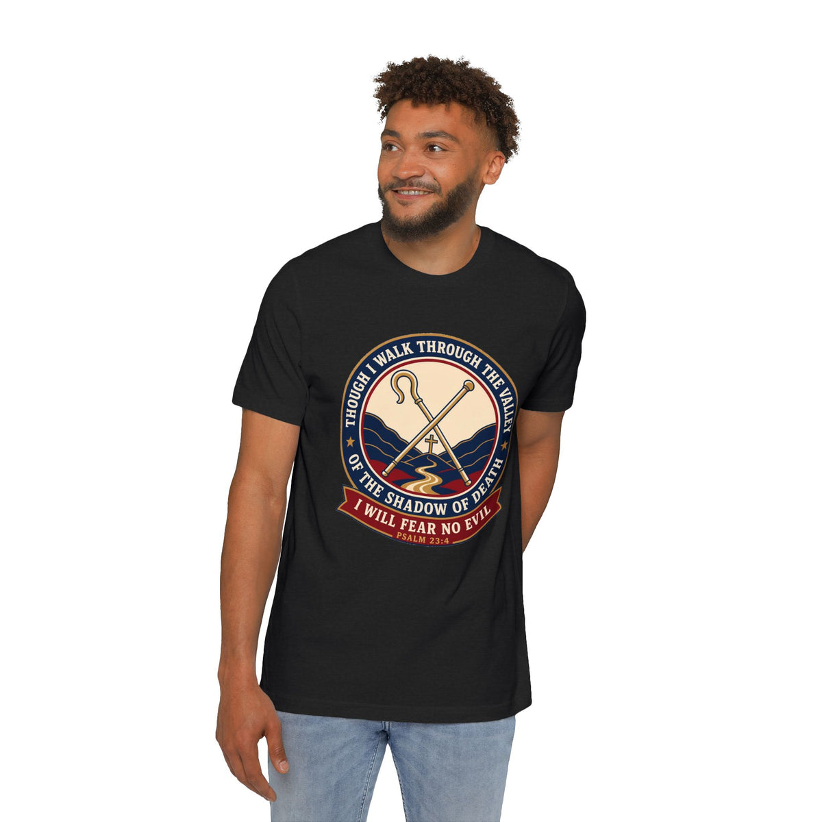 Fear No Evil Psalm 23:4 Lightweight Tee