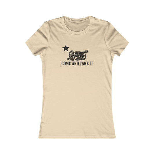 Come and Take It Cannon Women's Slim Fit Tee