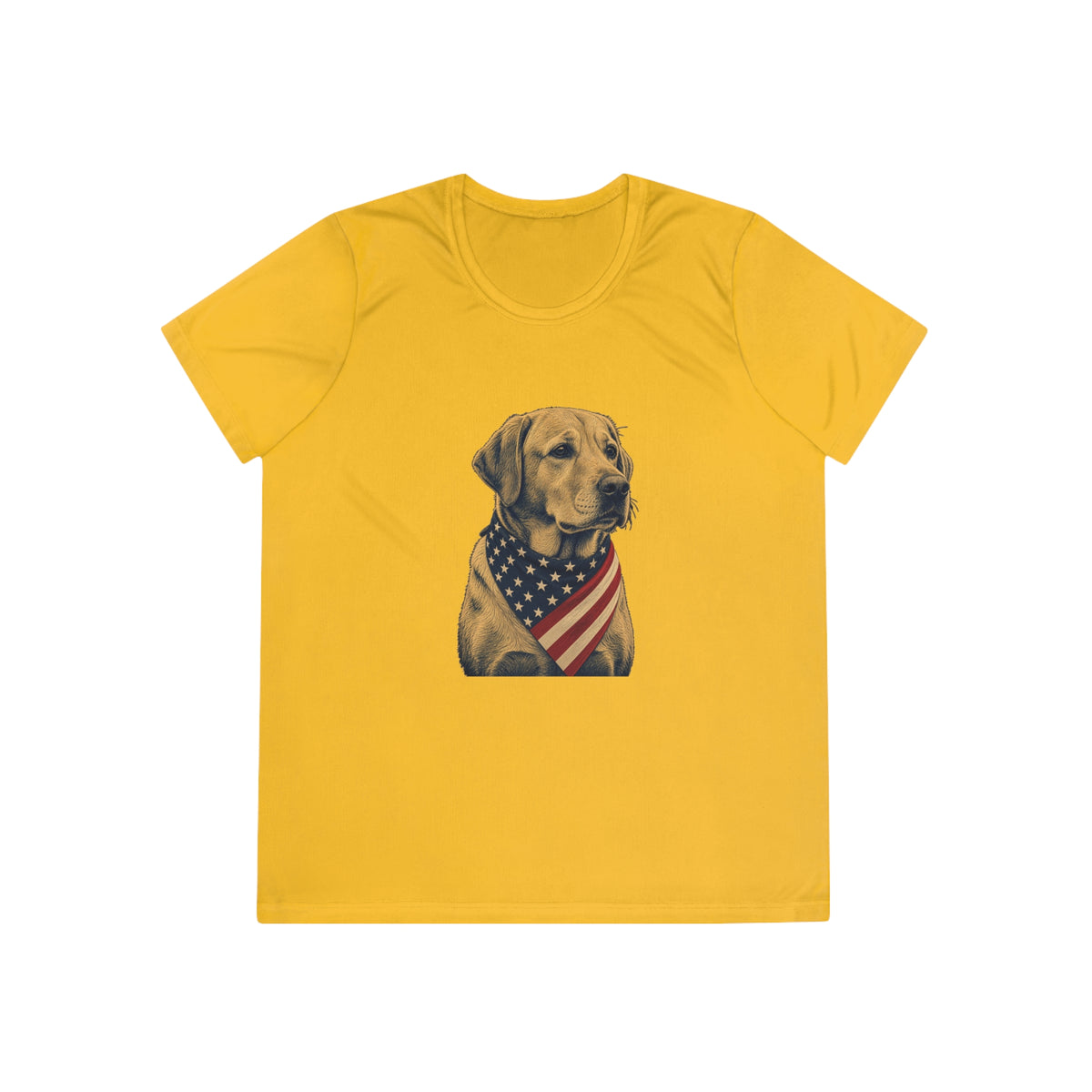 Patriotic Lab American Flag Bandana Women's Dry-Fit Performance Tee