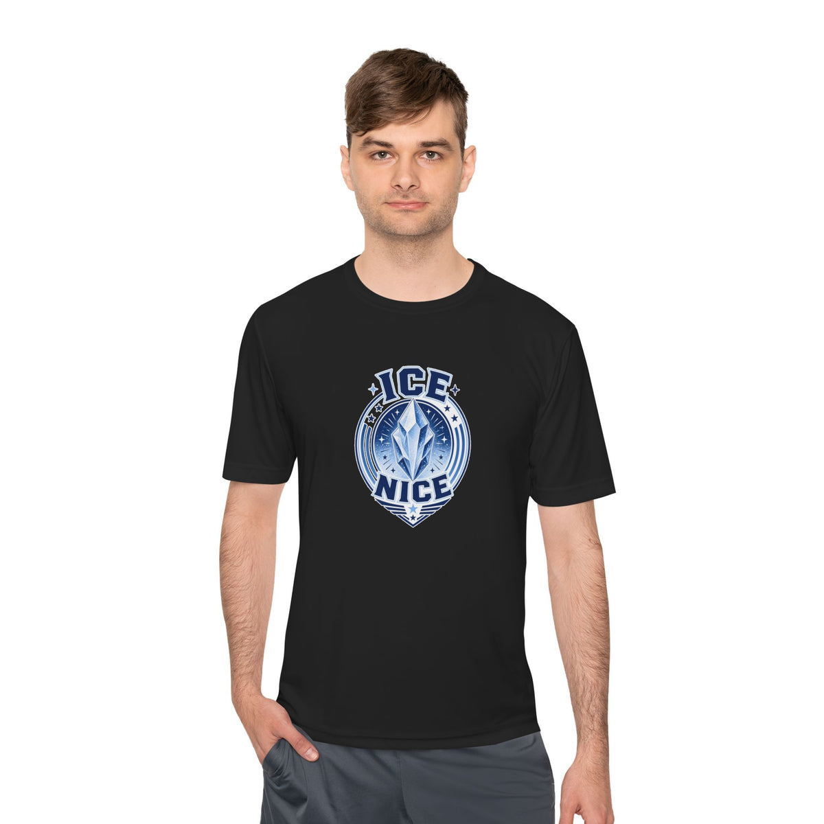 ICE is NICE Badge Men's Dry-Fit Performance Tee