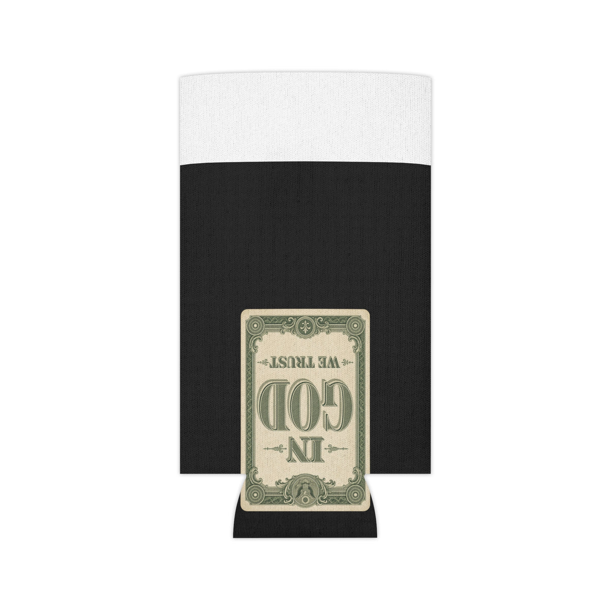 In God We Trust Card Can Cooler