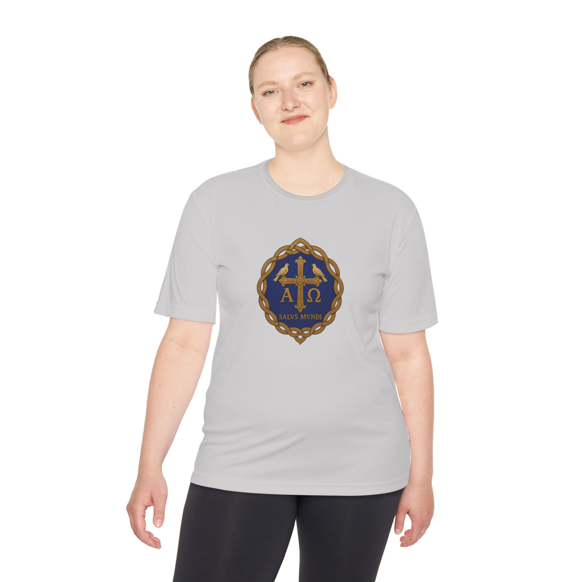 Salus Mundi Mosaic Cross Men's Dry-Fit Performance Tee
