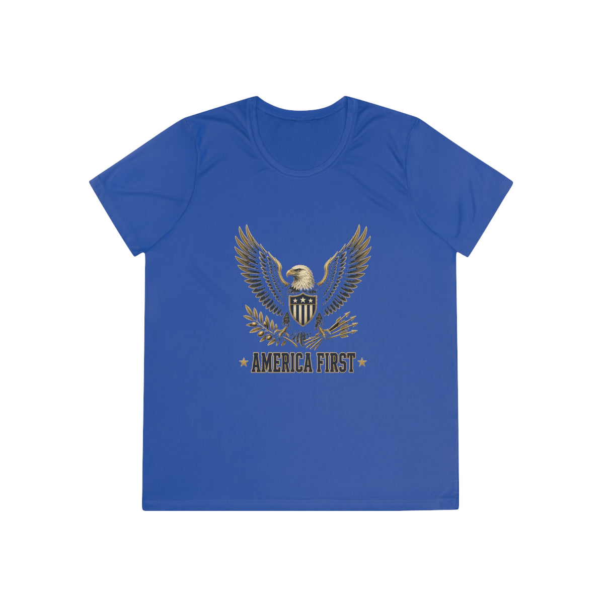 America First Eagle Women's Dry-Fit Performance Tee