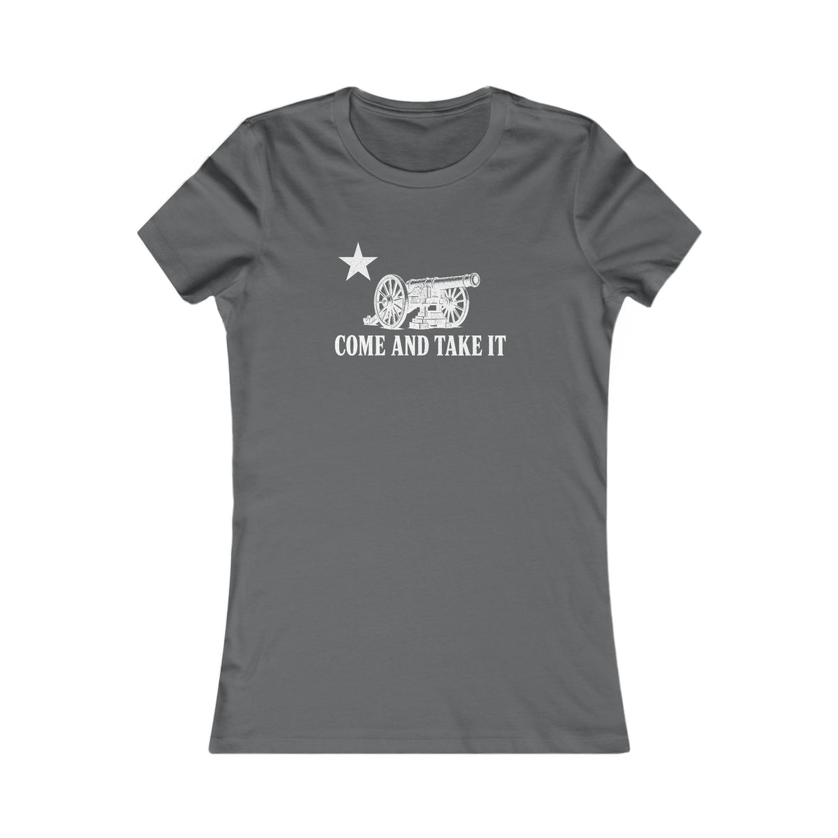 Come and Take It Cannon Women's Slim Fit Tee - Dark Colors
