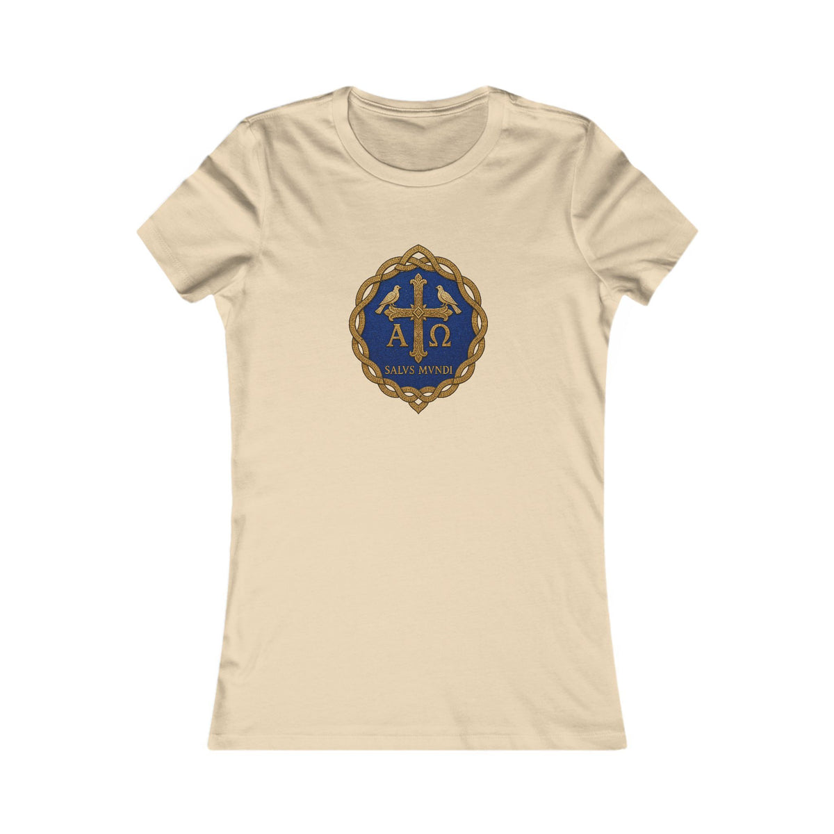 Salus Mundi Mosaic Cross Women's Slim Fit Tee