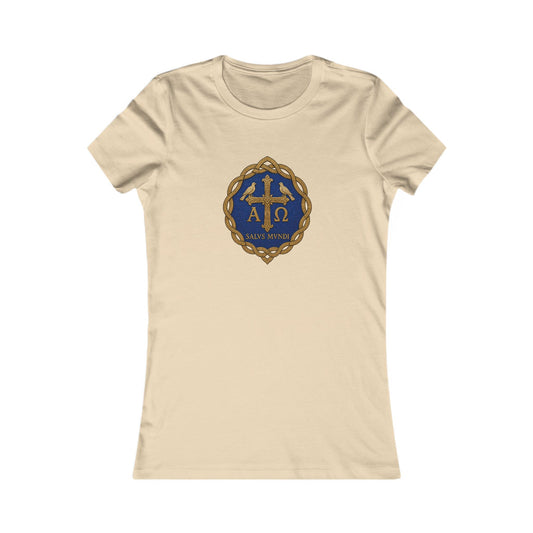 Salus Mundi Mosaic Cross Women's Slim Fit Tee