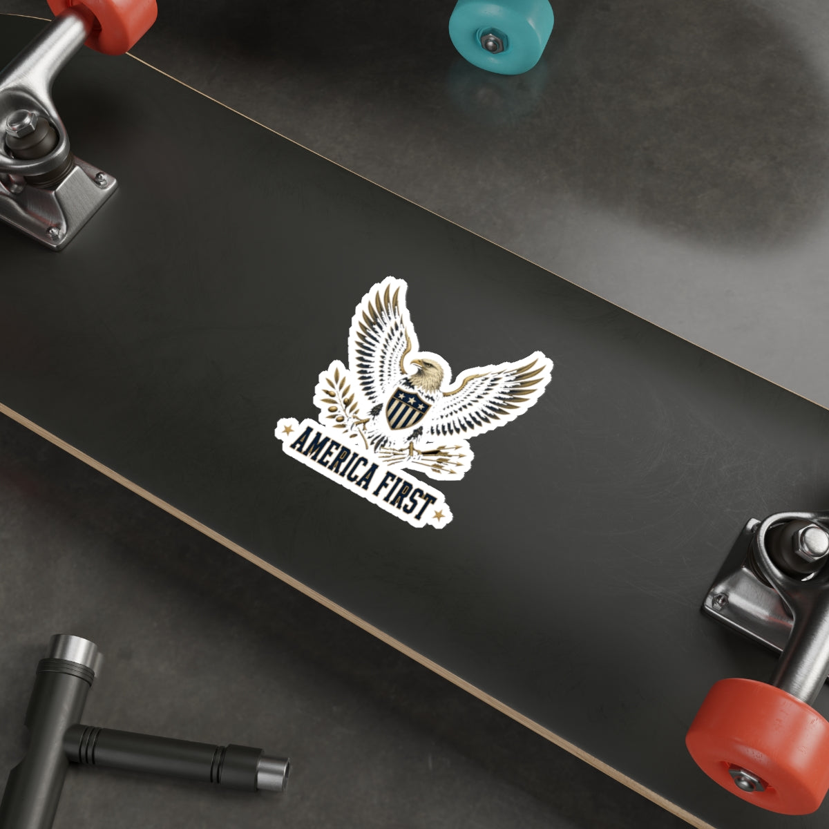 America First Eagle Die-Cut Sticker