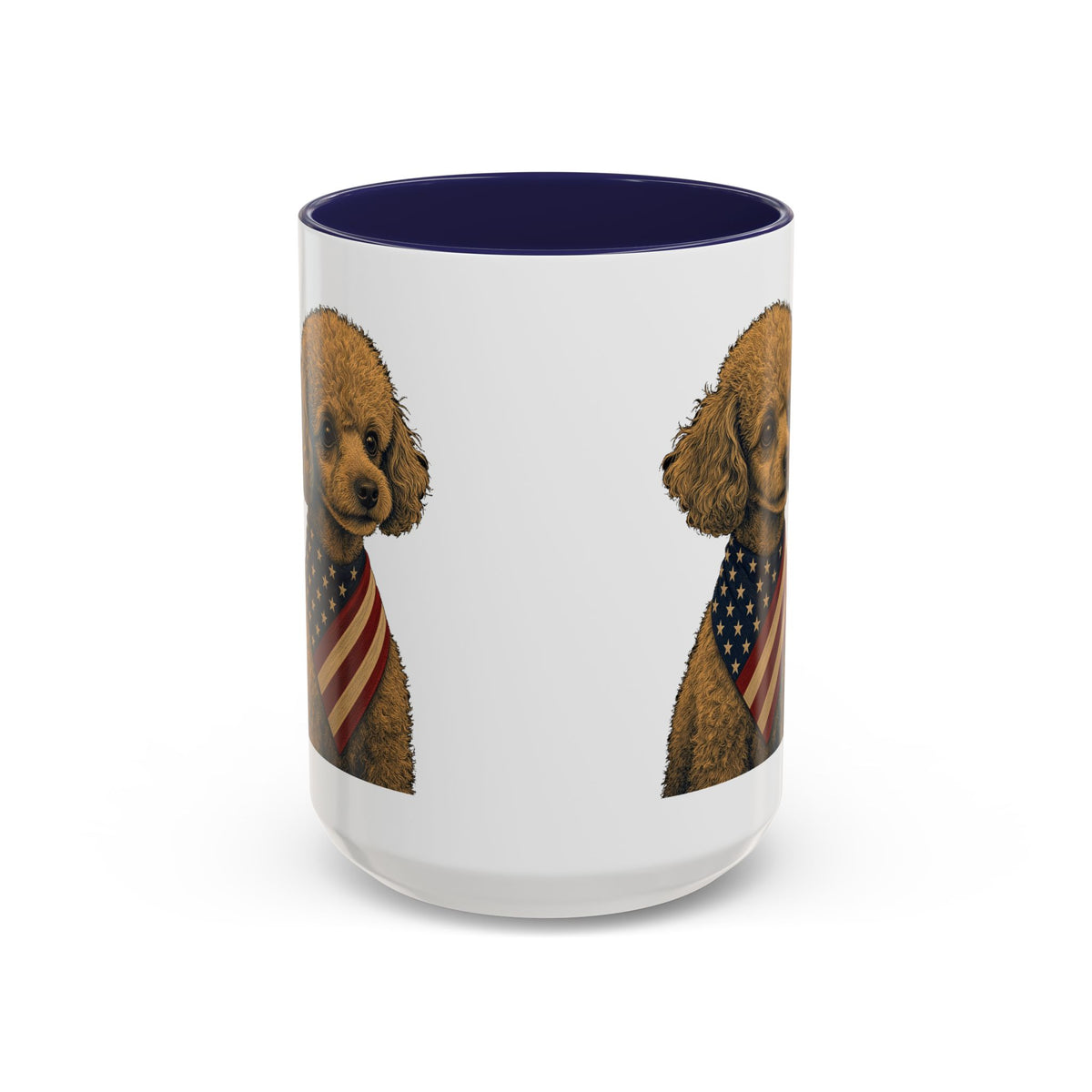 Patriotic Toy Poodle Accent Mug