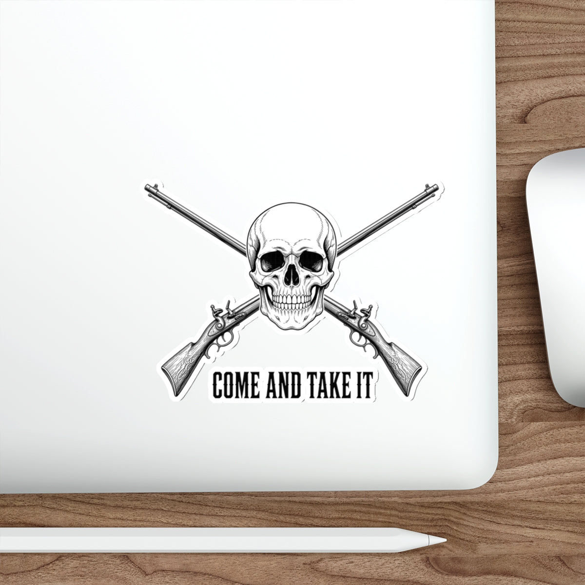 Come and Take It Jolly Roger Die-Cut Sticker