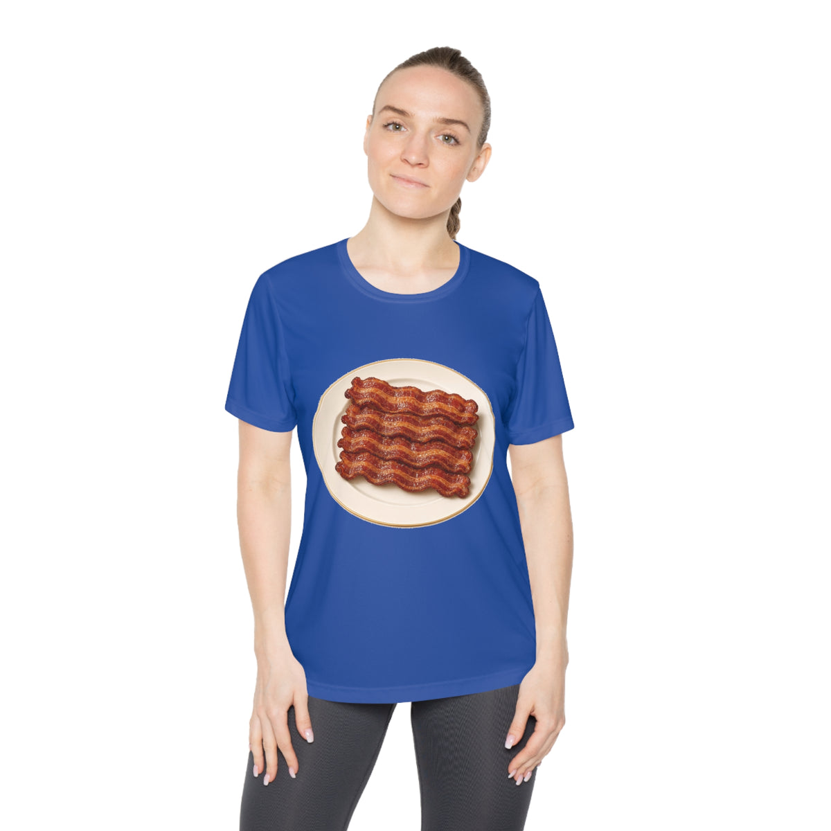 Bacon Stack Plate Women's Dry-Fit Performance Tee