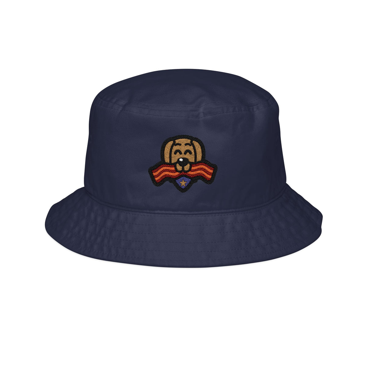 Bacon Dog Embroidered Bucket Hat