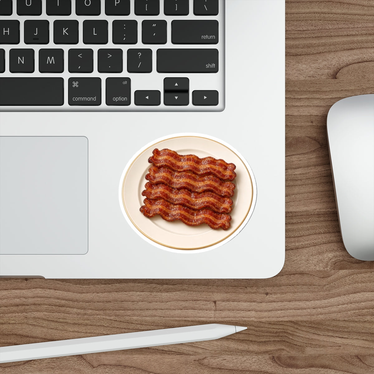 Bacon Stack Plate Die-Cut Sticker