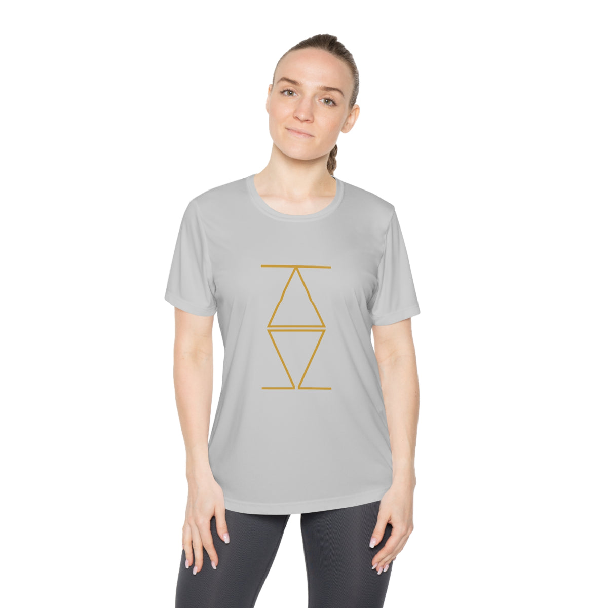 Alpha & Omega Holy Family Cross Women's Dry-Fit Performance Tee