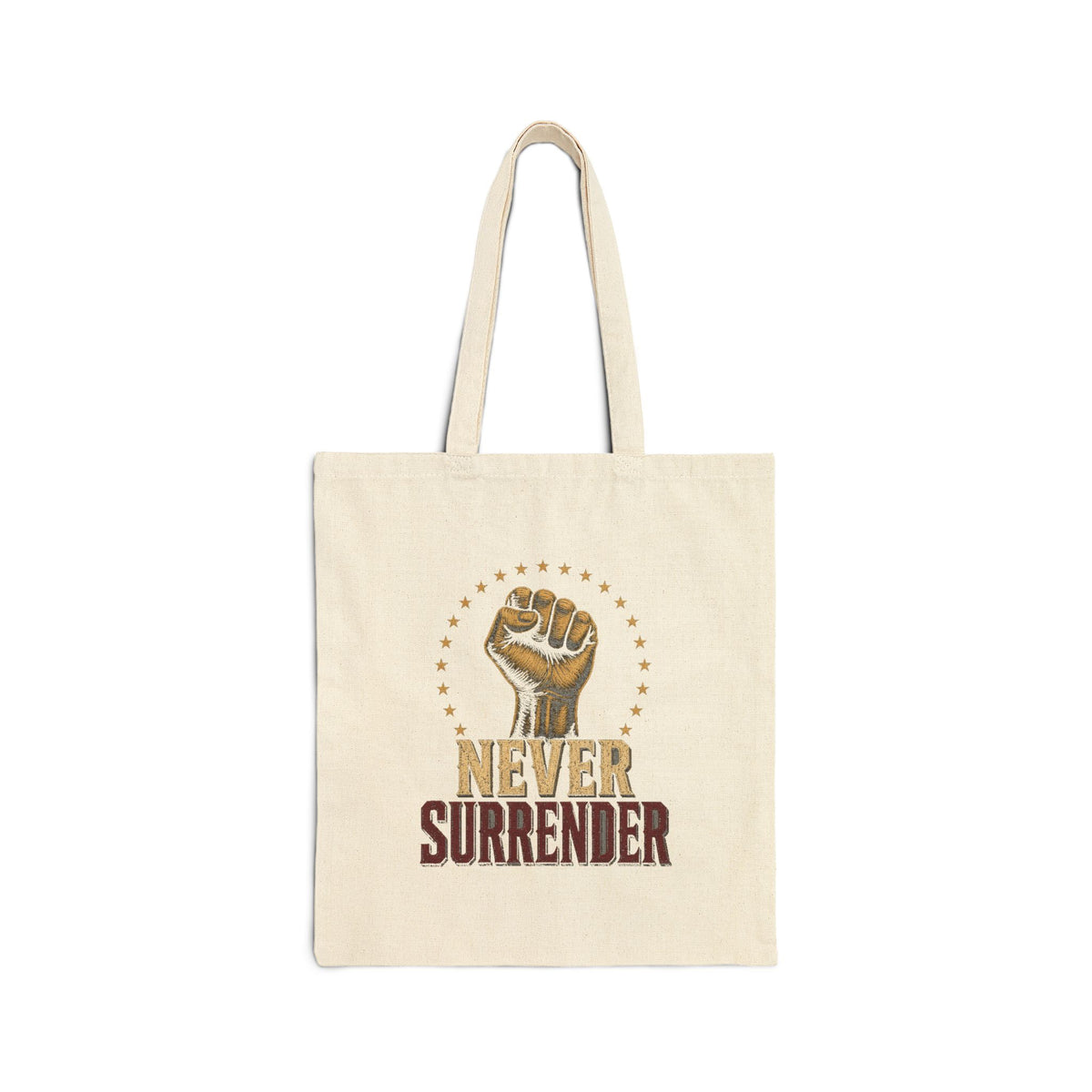 Never Surrender Canvas Tote Bag