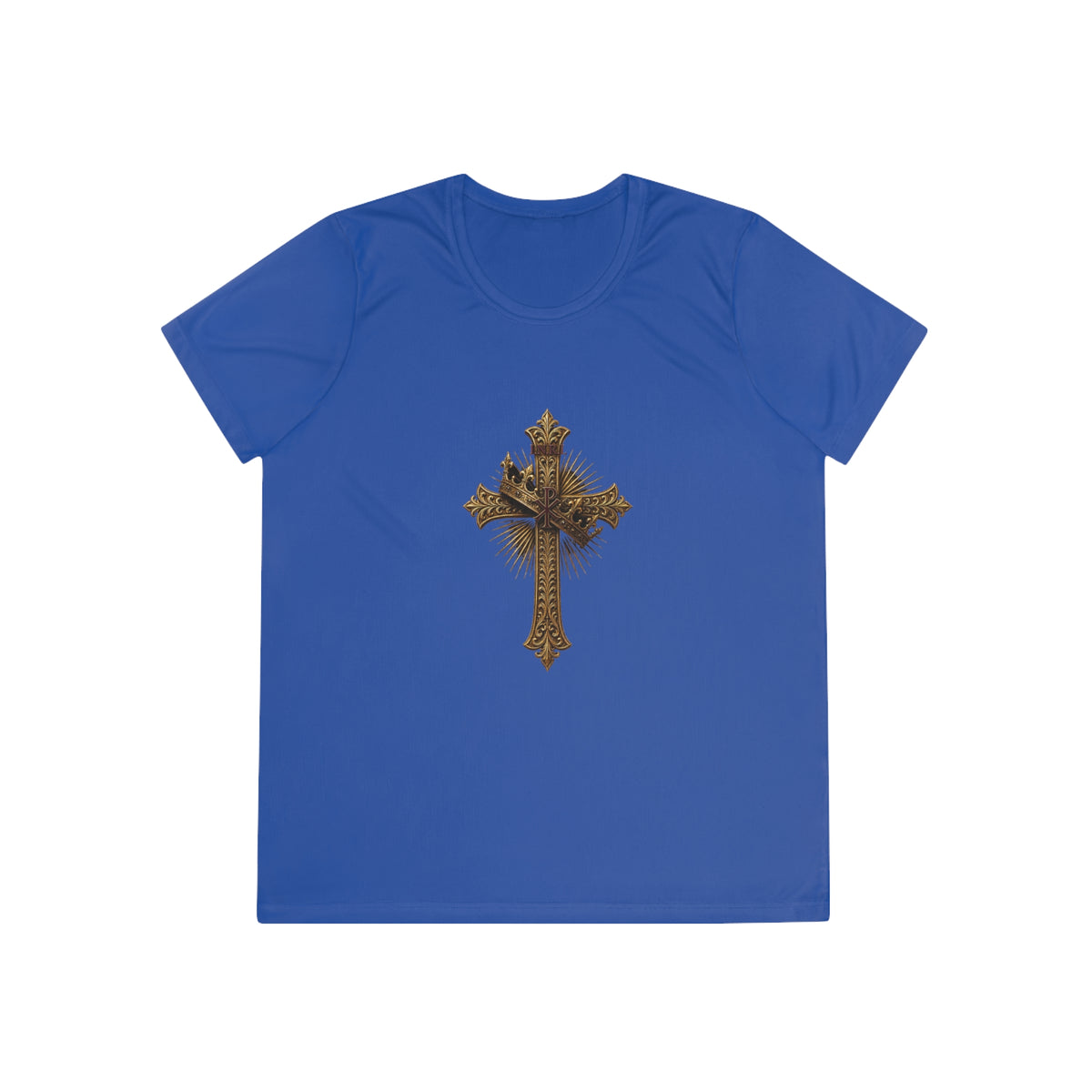 INRI Crowned Cross Women's Dry-Fit Performance Tee