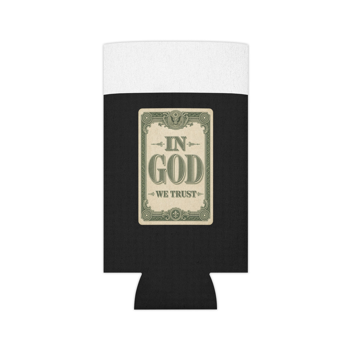 In God We Trust Card Can Cooler