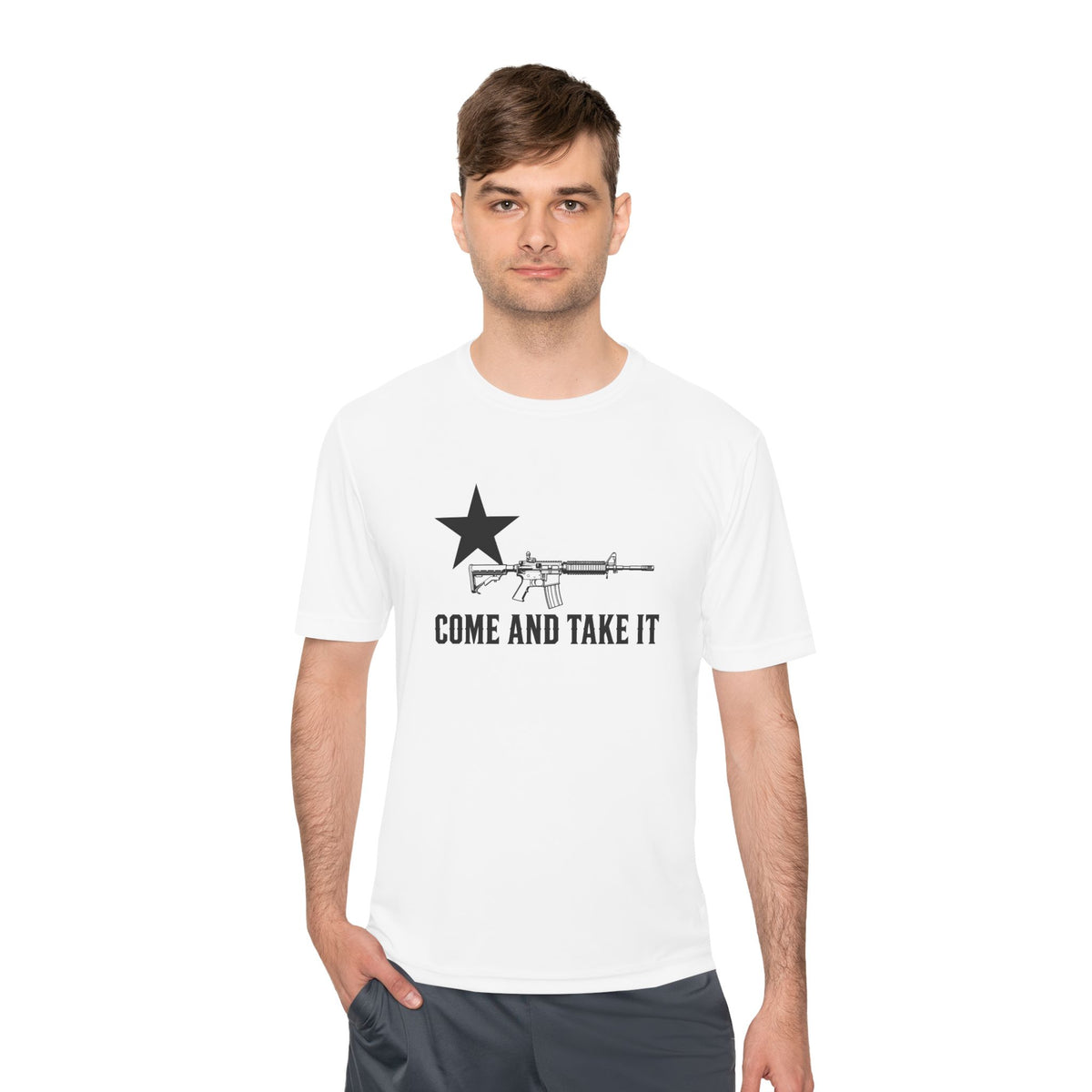 Come and Take It Rifle Men's Dry-Fit Performance Tee
