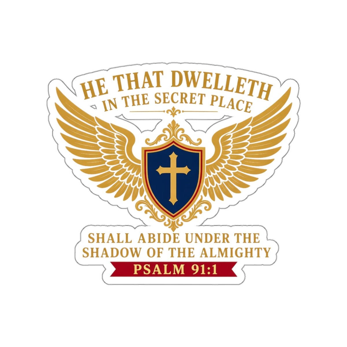 Secret Place Psalm 91:1 Die-Cut Sticker