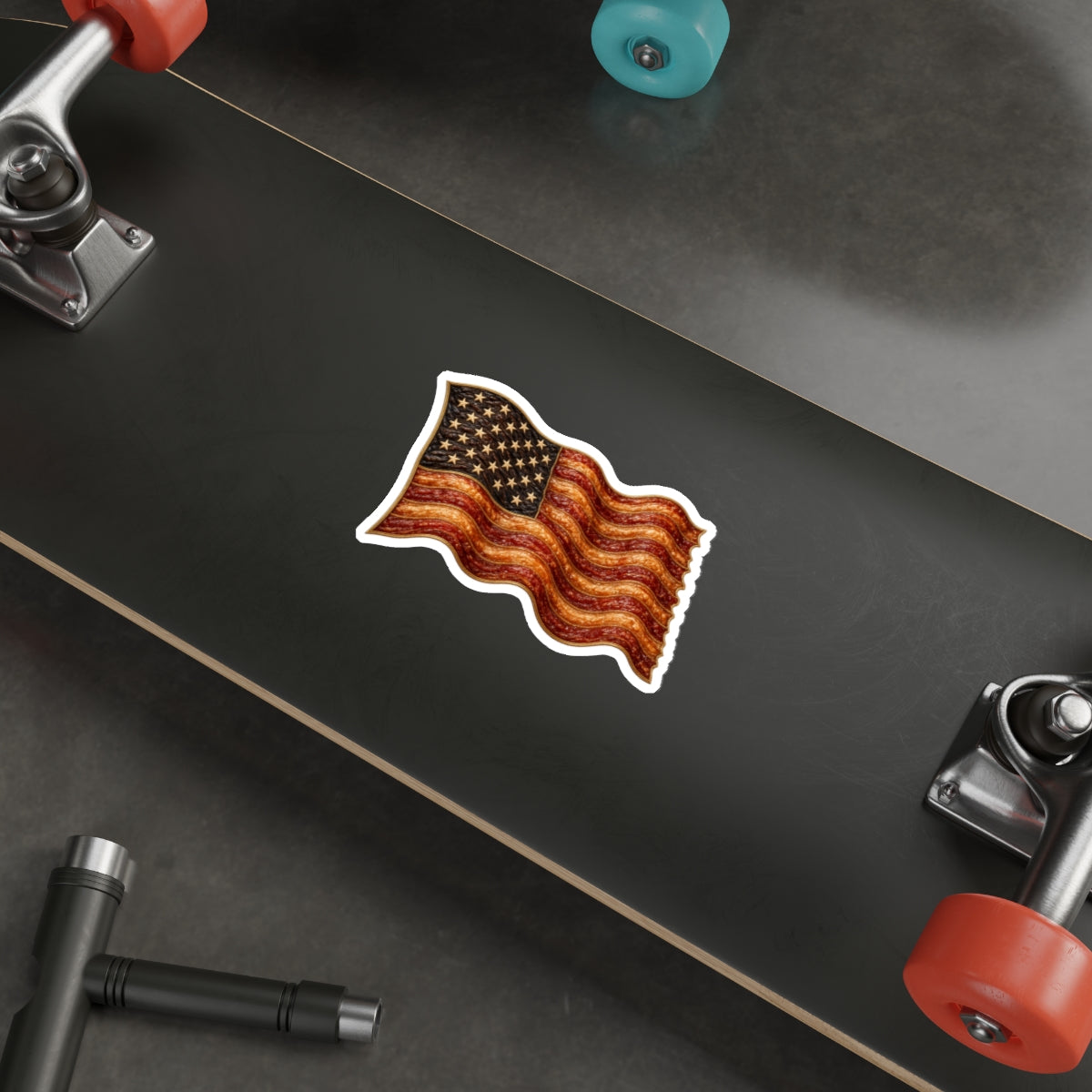 Bacon Flag Die-Cut Sticker