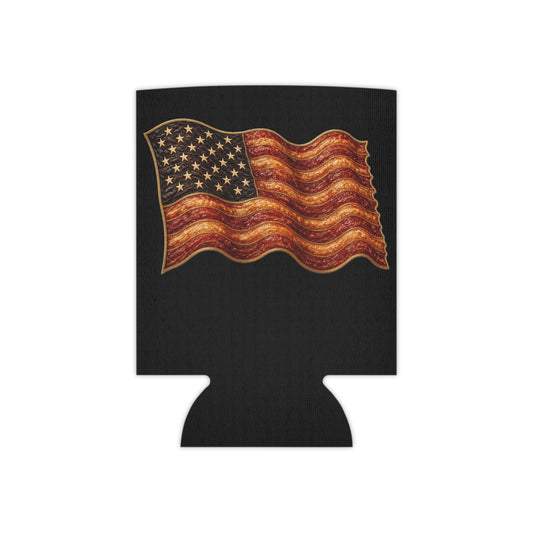 Bacon Flag Can Cooler