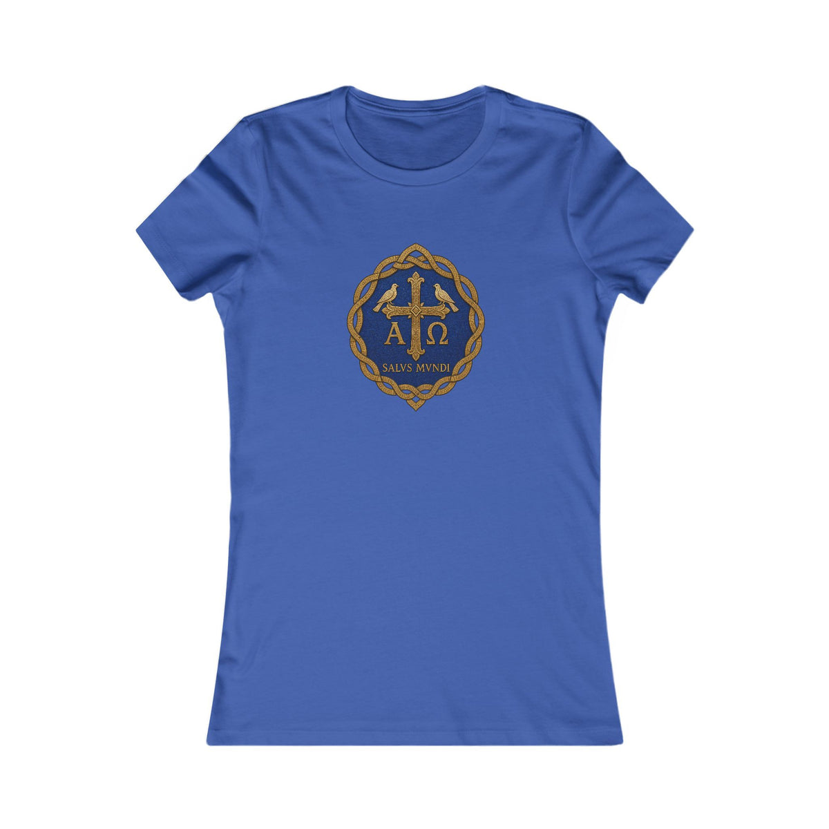 Salus Mundi Mosaic Cross Women's Slim Fit Tee