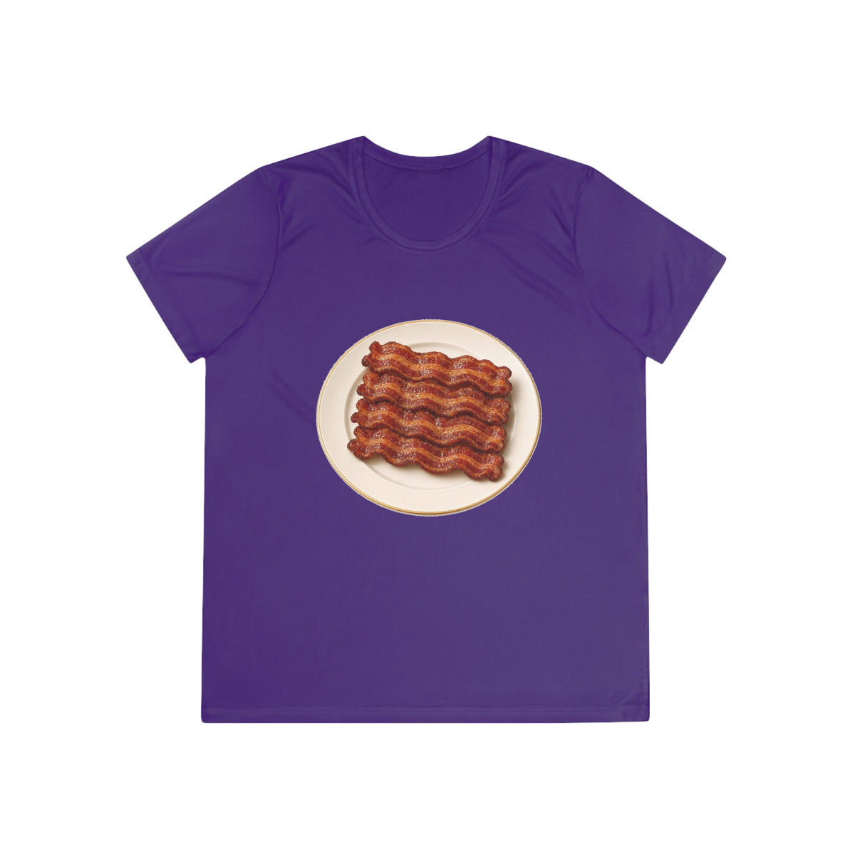 Bacon Stack Plate Women's Dry-Fit Performance Tee