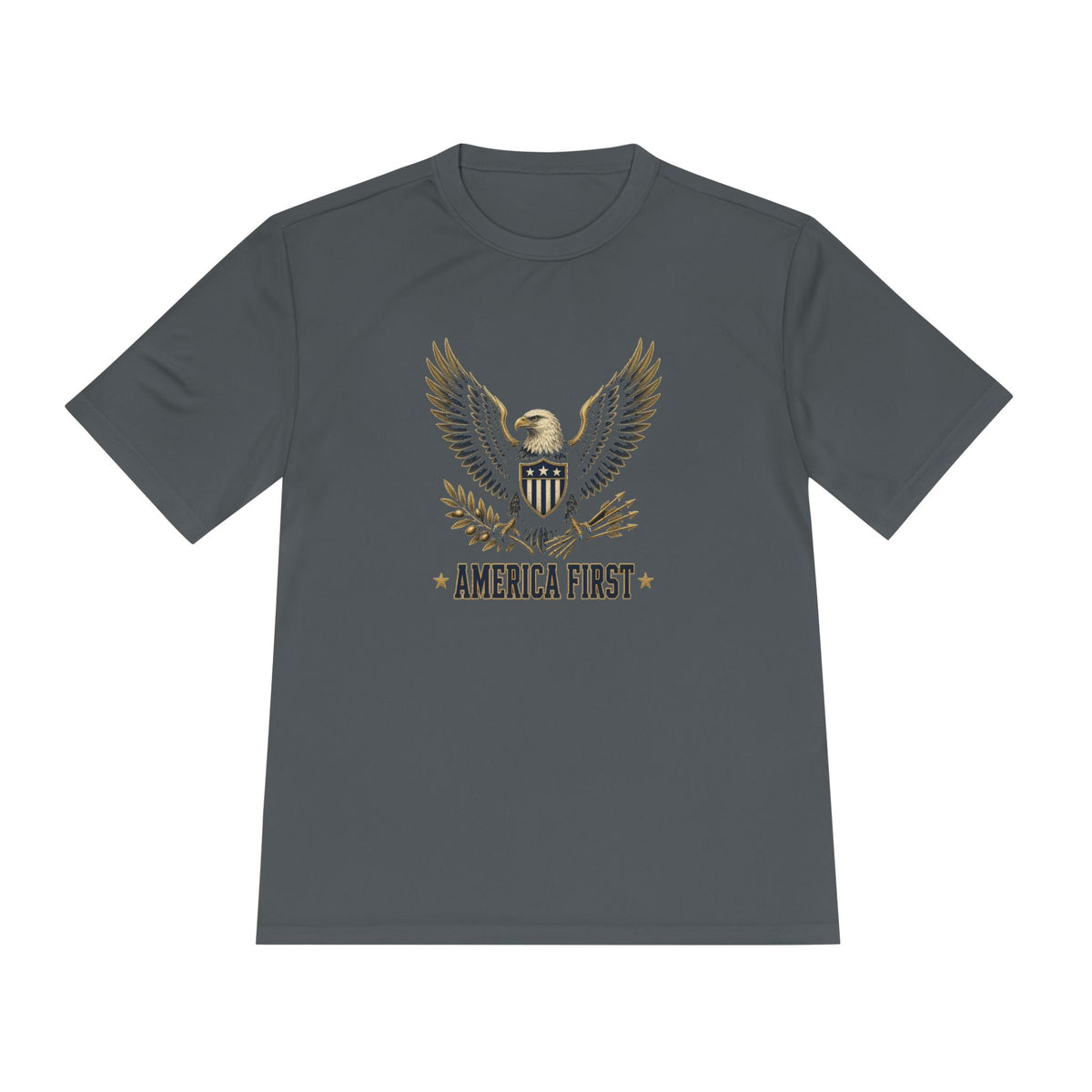 America First Eagle Men's Dry-Fit Performance Tee