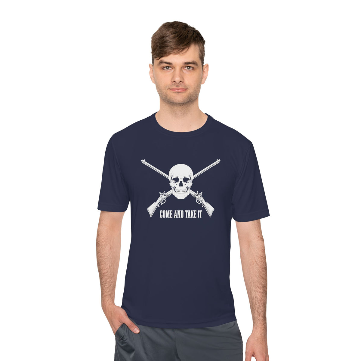 Come and Take It Jolly Roger Men's Dry-Fit Performance Tee