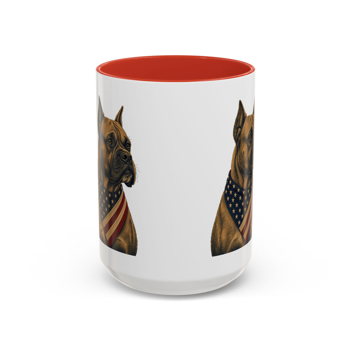 Patriotic Boxer Accent Mug