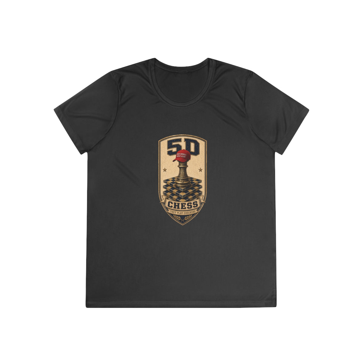 5D Chess Badge Women's Dry-Fit Performance Tee