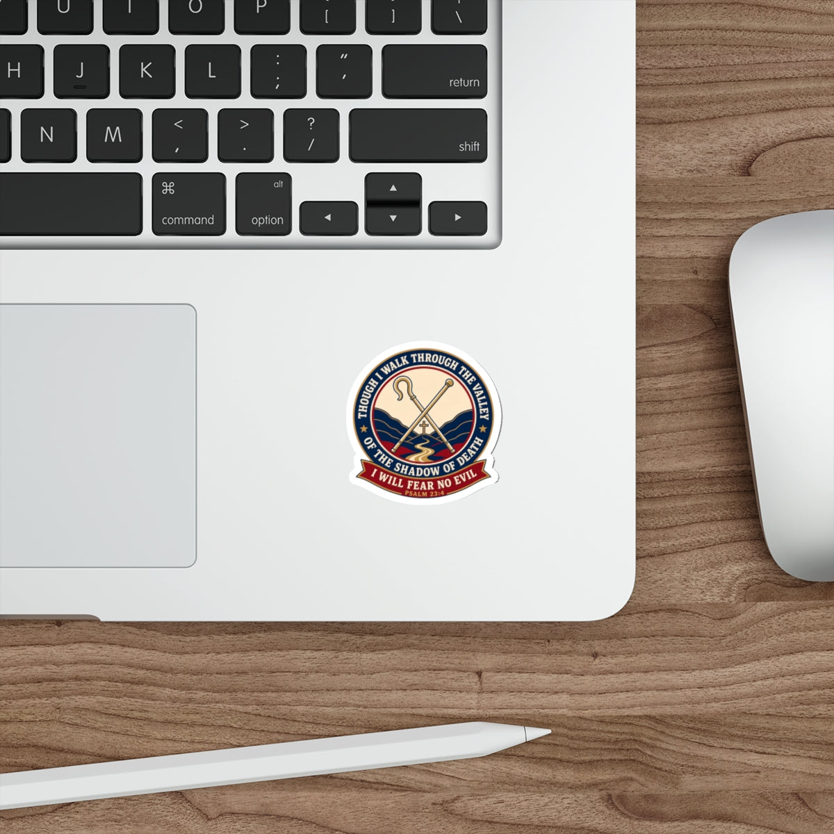 Fear No Evil Psalm 23:4 Die-Cut Sticker