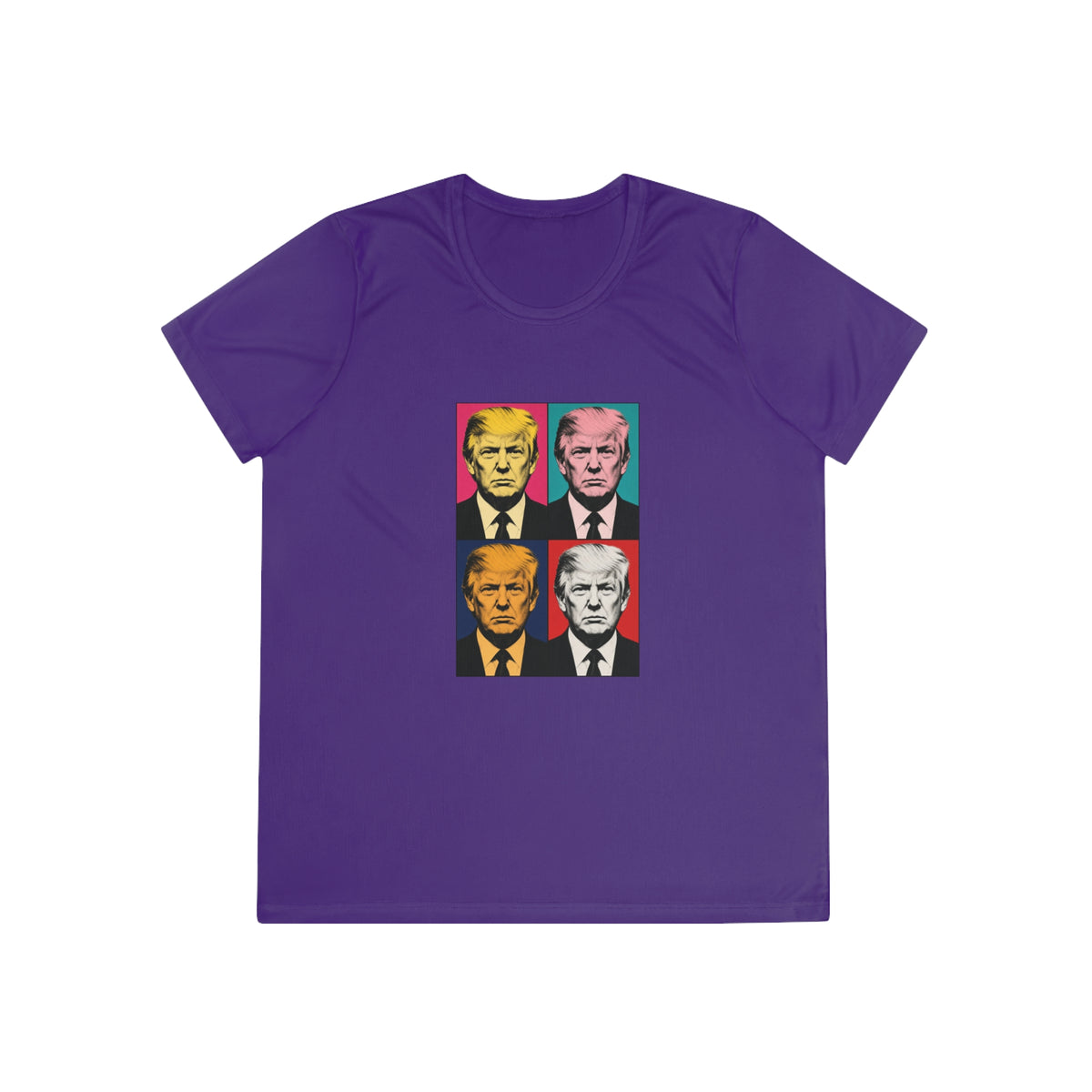 Trump Pop Art Grid Women's Dry-Fit Performance Tee
