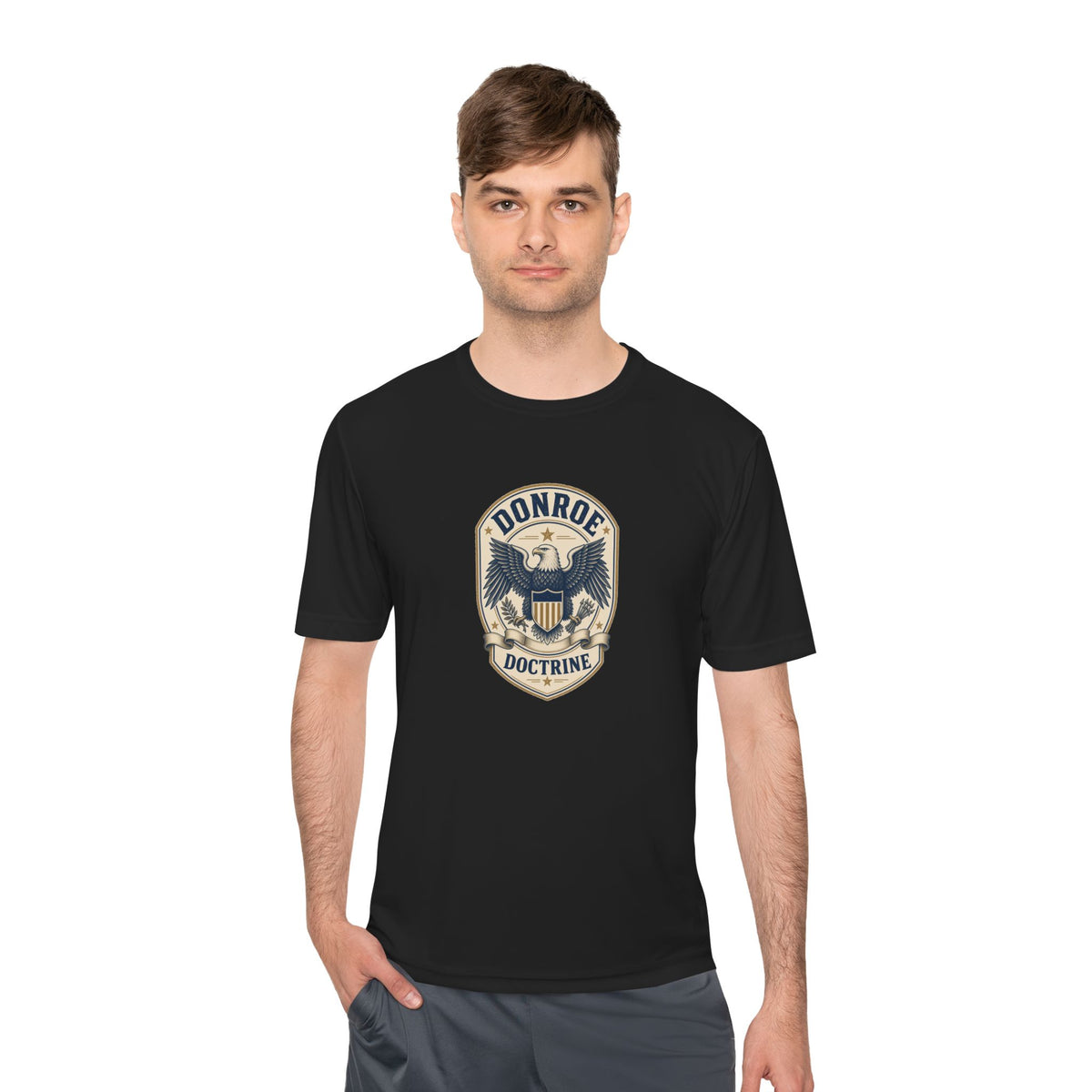 Donroe Doctrine Badge Men's Dry-Fit Performance Tee