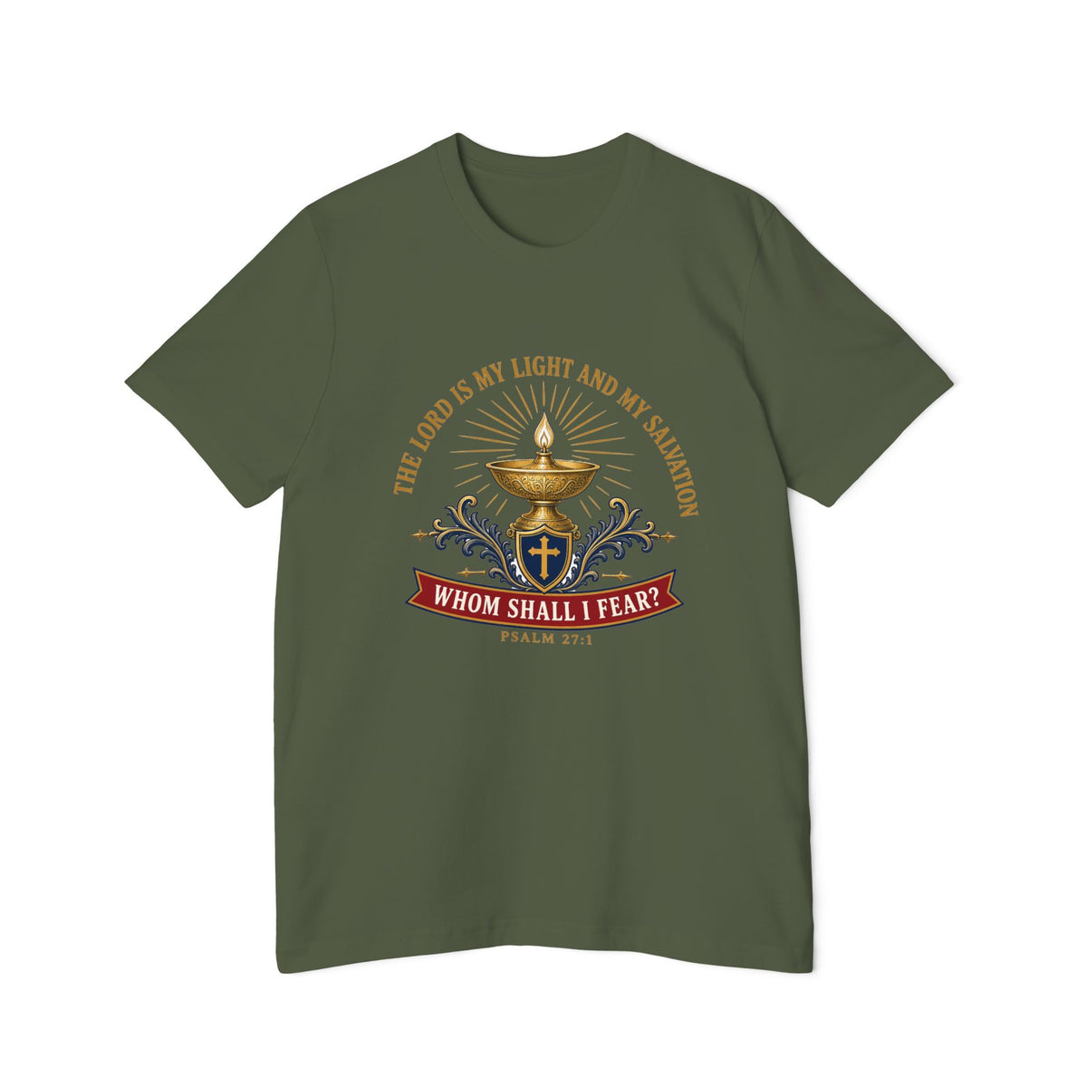 Light & Salvation Psalm 27:1 Lightweight Tee